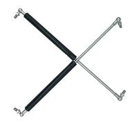 Barra Soporte Elevación Capó Delantero Amortiguador Universal 2 Piezas 300N Amortiguadores Gas Para Coche Maletero Trasero Varilla hidráulica Motor(450mm)