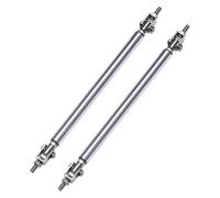 Barra Soporte Universal para Parachoques Delantero Divisor Labios Alerón Puntal Tirantes para E46 E90 E60 E36 E39 F10 F20 F30(10cm Silver)