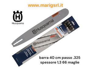 Barra Spranga HUSQVARNA X FORCE para motosierra 40 cm .325 espesor 1,3 66 mallas