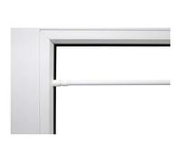 Barra sujeción 40 - 60 cm ausdrehbar con tapón de goma 9 mm de diámetro de metal blanco redondo STI técnica Barra de cortina - Barra para puerta ventana Barra Telescópica