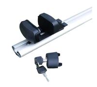 Barra Techo Coches Rieles para Land para Cruiser para Prado J150 J120 Rav para Corolla Wagon Lc200 135CM Portaequipajes Techo Automóvil Barras Transversales Baca Reling Integrado(Silver 1.1M)