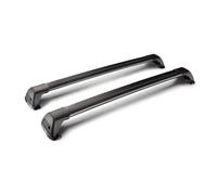 Barra Techo Coches Rieles para Toyota FJ para Cruiser 5 Puertas SUV 2007-2020 Punto Fijo Barra Techo Portaequipajes Techo Bloqueo Cinturón Aleación Aluminio Led Baca Reling Integrado(B)