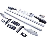 Barra Techo Coches Rieles para Toyota para Land para Cruiser LC200 200 2008-2021 Portaequipajes Techo Barras Portaequipajes Barras Transversales Actualización Baca Reling Integrado(Plata)