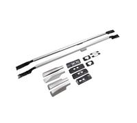 Barra Techo Coches Rieles para Toyota para Land para Cruiser LC300 2022 2023 2024 2025 2026 Portaequipajes Techo Barras Portaequipajes Barra Transversal Baca Reling Integrado(Plata)