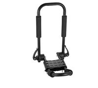 Barra Techo Coches Rieles Portaequipajes Kayak 2 Pares Blando Barra J Montaje Superior Plegable Rápido Soporte Amarre Kayak Tabla Surf Canoa Tabla Esquí Baca Reling Integrado(Unfoldable 4pcs)