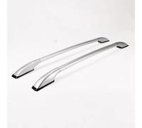 Barra Techo Coches Rieles Reacondicionamiento Portaequipajes Aleación Aluminio Portaequipajes Marco Superior Accesorio Decorativo Sin Perforaciones Automóvil Baca Reling Integrado(1.2m Silver)