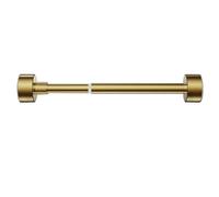 Barra telescópica Ajustable para Armario - Perchero Extensible para lavandería, baño y Sala de Estar - Barra para Cortinas de instalación sin Taladro (Dorada, 130-240 cm/51,1-94,4 Pulgadas)