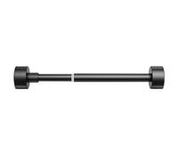 Barra telescópica Ajustable para Armario - Perchero Extensible sin Taladro para lavandería, baño y Sala de Estar, Color Negro, 130-240 cm (51,1-94,4 Pulgadas) - Solución almace