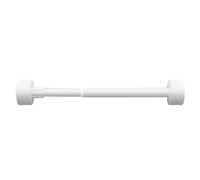 Barra telescópica Ajustable para Armario - Perchero Extensible sin Taladro para lavandería, baño y Sala de Estar - Blanco 51.1-94.4 Pulgadas (130-240 cm) - Fácil instalación, solución Que ah