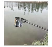 Barra telescópica ajustable para muestreo de agua con cucharón giratorio de 360°, acero inoxidable para pruebas de agua, monitoreo ambiental y muestreo de río, 0,6-6 m