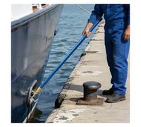 Barra telescópica de gancho para barco, gancho extensible de aluminio de 16.4 pies con accesorio para acoplar, rescatar, empujar, tirar, paquete de 3