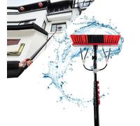 Barra telescópica de limpieza para paneles solares, ventanas y techos, funciona con agua, ajustable, ligero, ideal para mantenimiento al aire libre y llegar a zonas altas