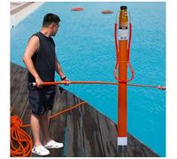 Barra telescópica de rescate de agua para alberca con gancho, 9,8 m, 6,4 m, 5,5 m, 4,3 m, varillas de caña de salvar vidas para barco, ganchos de seguridad de emergencia (1,2-5,5 m de largo)