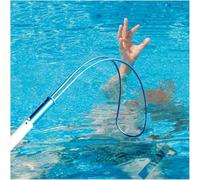 Barra telescópica de seguridad para rescate acuático e instrucciones de natación, herramienta de emergencia duradera y portátil