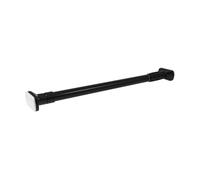 Barra telescópica for colgar ropa, barra extensible for ducha, armario, cortina, de salón, for puerta baño, for cortinas Para Armarios, Guardarropas(Black)