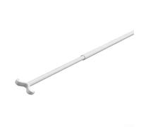 Barra telescópica para persianas, longitud ajustable de 70 a 135 cm, construcción de aleación de aluminio resistente para tratamientos de ventanas