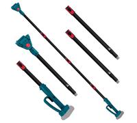 Barra telescópica para podadoras y sierras eléctricas, tijeras de podar telescópicas, 4 piezas de extensión de jardín de 2 m, accesorio de corte alto ajustable, compatible con dispositivos Makita de