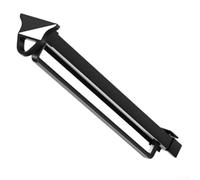 Barra telescópica para ropa con función hidráulica de cierre lento, colgador extraíble para armario que ahorra espacio, aleación de aluminio, 30 kg de carga alta, color negro (46 cm)