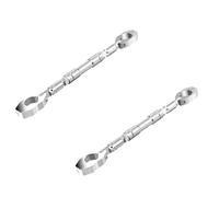 Barra Transversal De Refuerzo para Motocicleta Equilibrio para Manillar Accesorios Modificación Vehículo Manillar Equilibrio(White-2pc)