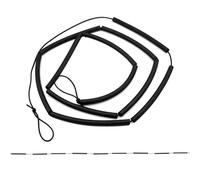 Barra Transversal Elástica Para Salto De Altura: Cordón De Práctica De Espuma Estándar De 8,2 Pies, Espuma De Barra Transversal Elástica, Cuerda Auxiliar Con 11 Rodillos De Espumas | Para Entrenamient