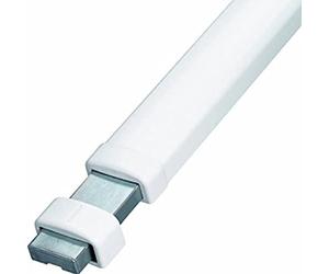 Barra transversal segura Abus PR_2700W_W con cilindro V 30/70, blanca