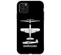 Barracuda British WW2 Torpedo Dive Bomber Avión Siluetas Carcasa para iPhone 11 Pro MAX