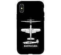 Barracuda British WW2 Torpedo Dive Bomber Avión Siluetas Carcasa para iPhone X/XS
