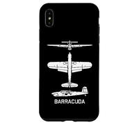 Barracuda British WW2 Torpedo Dive Bomber Avión Siluetas Carcasa para iPhone XS MAX