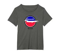 Barracuda de Plymouth Camiseta, Mujer Tallas Grandes, Asfalto, 2XL Grande