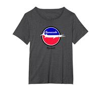 Barracuda de Plymouth Camiseta, Mujer Tallas Grandes, Jaspeado Oscuro, 4XL Grande
