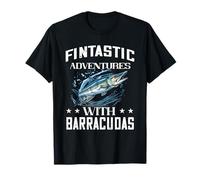 Barracuda Fantástica Aventura Barracuda Pesca Amante de los Camiseta