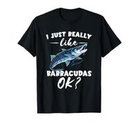 Barracuda Me Gusta Mucho el Agua Salada para Amantes de los Peces Barracuda Camiseta