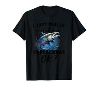 Barracuda Me Gusta Mucho el Agua Salada para Amantes de los Peces Barracuda Camiseta
