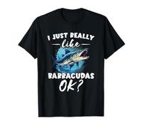 Barracuda Me Gusta Mucho el Agua Salada para Amantes de los Peces Barracuda Camiseta