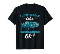 Barracuda Me Gusta Realmente Barracudas Ok? Pescado de Agua Salada Camiseta
