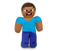 BARRADO Peluche Personajes Videojuego Minecraft - Enderman, Llama, Ocelot, Cerdo, Steve, Alex, Creeper, Lobo - Calidad Super Soft (Steve)