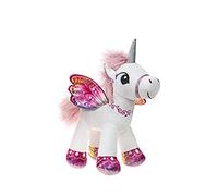 BARRADO Peluche Unicornio con alas de pie - Calidad Supersoft (Blanco/Rosa, 34cm)