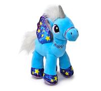 BARRADO - Peluche Unicornio con Alas Fantasía - 32cm - 46615 (Azul)