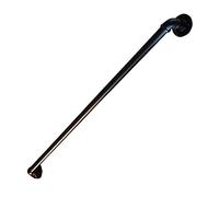 Barrancillas de Escaleras Redondas para Montaje en la Pared de Hierro Forjado Negro Barandillas de Cubierta, Diseño de Tuberías de Agua/600Cm