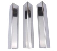 Barras aromáticas compatibles con Weber para parrillas Spirit de acero inoxidable, juego de tres barras de aromatización