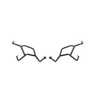 Barras Choque Carretera para BMW F650GS F700GS F800GS 2008-2018 Protección De Motor De Carretera Barra De Choque Marco Parachoques Carenado Barra Protectora(Upper)