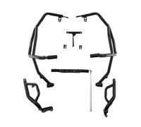 Barras Choque Motocicleta para Ducati Desert X 2022-2024 Protector Tanque Motor Motocicleta Barras Parachoques Carretera Parachoques Jaula Acrobacias Barra Protectora Marco(Negro)