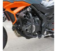 Barras Choque Parachoques Modificado Con Barra Anticaída Para Loncin Para Voge 525r Para Lx500-r Parachoques Motocicleta(Black Rubber Head)