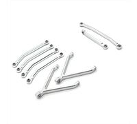 Barras Coches RC Compatible con FMS para Xiaoqi para FCX24 1/24 RC Car, Piezas De Actualización De Metal Y Reajuste para El Kit De Enlace De Dirección Fija del Eje del Chasis