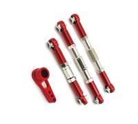 Barras Coches RC Compatible con Wltoys 104009 104016 104018 1/10 RC Piezas De Mejora De Coche Engranaje De Dirección para Brazo Oscilante Conjunto De Varillas De Enlace De Dirección