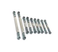 Barras Coches RC Compatible con WLtoys 12428 12429 12423 FY-03 1/12 RC Coche Conjunto Varillas De Dirección 9 Unids/Set Brazo Enlace De Dirección Varilla De Amarre RC Coche Varilla Enlace