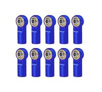 Barras Coches RC para Axial para SCX10 para Tamiya CC01 1/10 Piezas De Trepador Control Remoto Metal M4 Enlace Barra Acoplamiento Extremo Rótula Amortiguador Juntas Conexión(Blue)