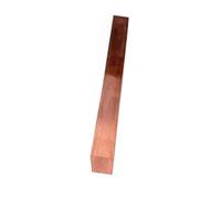 Barras cuadradas delgadas de cobre T2, tiras rectas de cobre puro de 495 mm de largo for piezas de modelos RC(15x15x495mm)