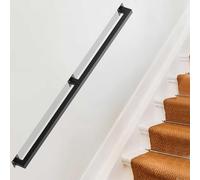 Barras de agarre de metal de 30 cm y 600 cm, pasamanos de seguridad montados en la pared para escaleras, interiores y exteriores, resistente a la corrosión, soporte con recubrimiento en polvo negro