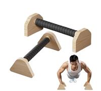 Barras de agarre manual para flexiones: soportes paralelos, almohadillas para pies que absorben los golpes, construcción portátil compacta, diseño de mango antifatiga | Ayuda para el entrenamiento en